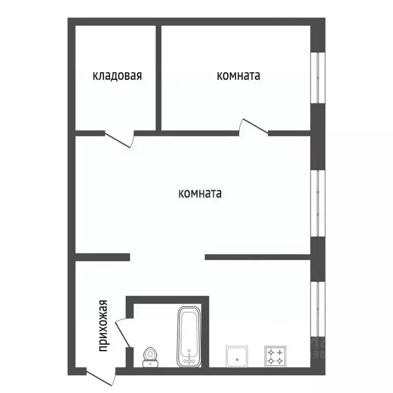 2-к кв. Красноярский край, Красноярск имени газеты Красноярский ... - Фото 2