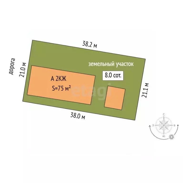 Дом в Тюменская область, Тюмень ул. Топчева (344 м) - Фото 1