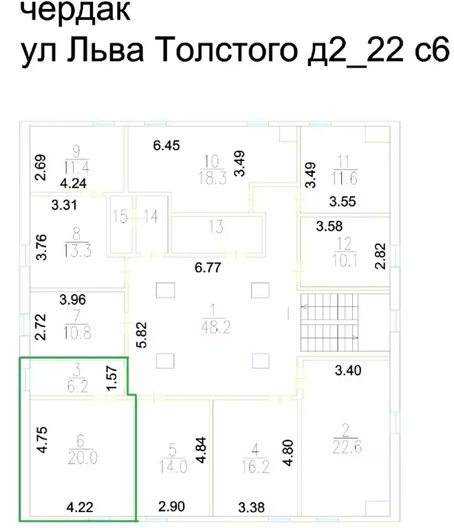 Офис в Москва ул. Льва Толстого, 2/22С6 (26 м) - Фото 2