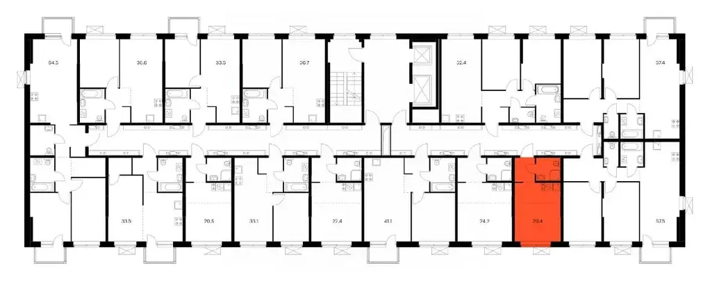 Студия Татарстан, Казань Нокса Парк жилой комплекс, 7 (20.4 м) - Фото 1