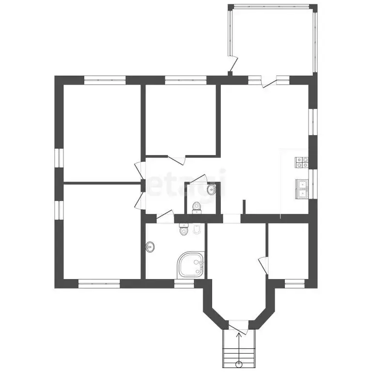Дом в Воскресенск, микрорайон Фетровой фабрики, Российская улица ... - Фото 1