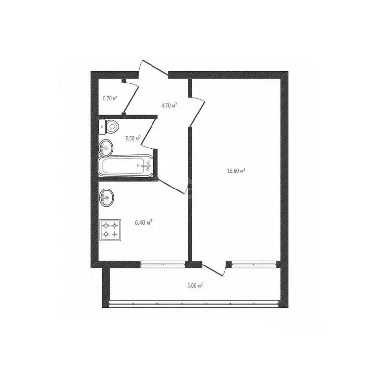 1-к кв. Брянская область, Брянск ул. Куйбышева, 99 (32.0 м) - Фото 1