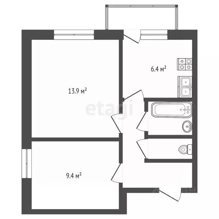 2-к кв. Москва ул. Юных Ленинцев, 79К6 (38.8 м) - Фото 1