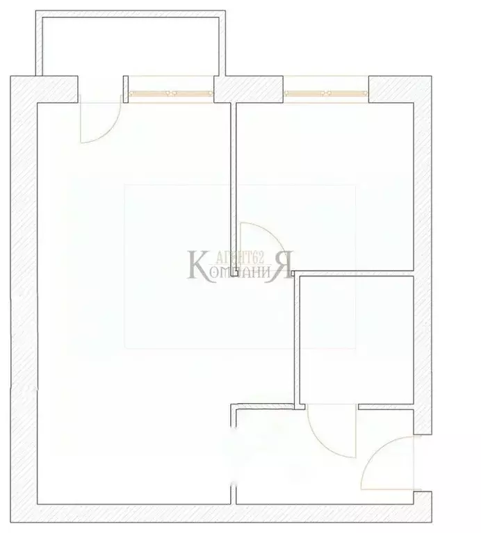 1-к кв. Рязанская область, Рязань ул. Фридриха Энгельса, 8 (32.7 м) - Фото 1