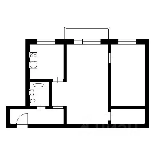 2-к кв. Новосибирская область, Новосибирск Танковая ул., 45 (45.0 м) - Фото 2