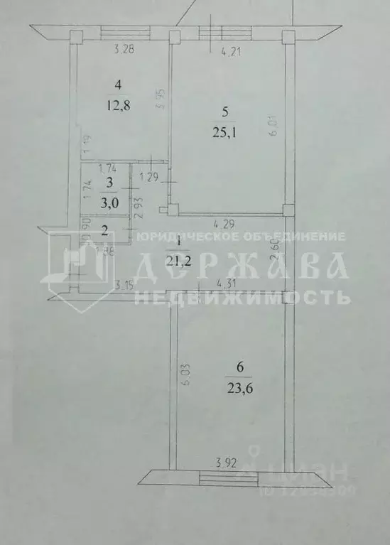 2-к кв. Кемеровская область, Кемерово ул. Дружбы, 35б (87.3 м) - Фото 1