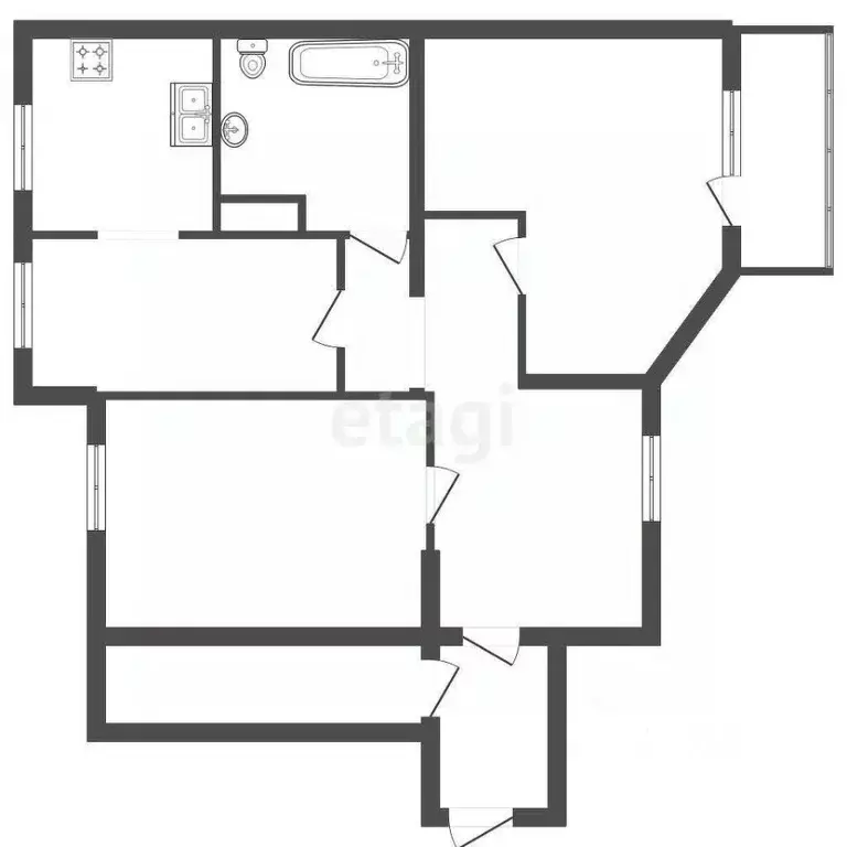 3-к кв. Санкт-Петербург просп. Просвещения, 12к2 (99.8 м) - Фото 2