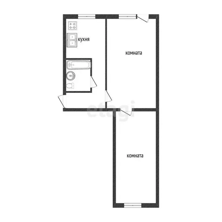 2-комнатная квартира: Иркутск, Советская улица, 71 (40.7 м) - Фото 0