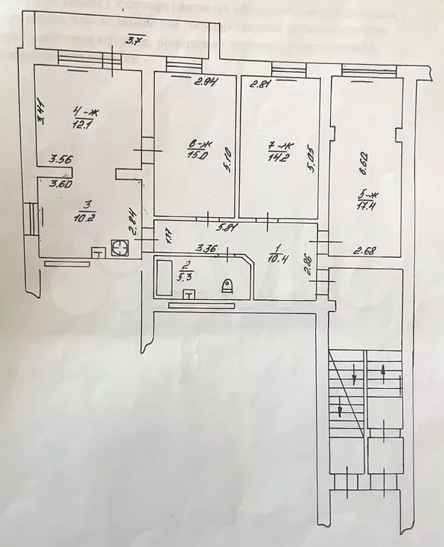 3-к. квартира, 85 м, 2/3 эт. - Фото 0