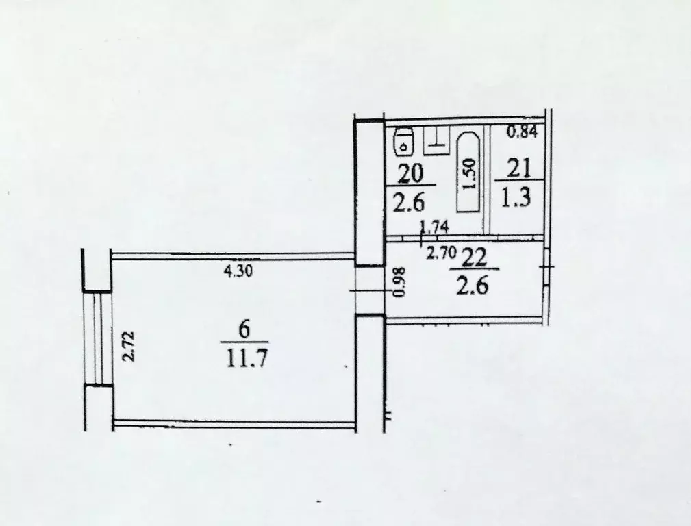 1-к кв. Башкортостан, Уфа ул. Красина, 19 (19.0 м) - Фото 1