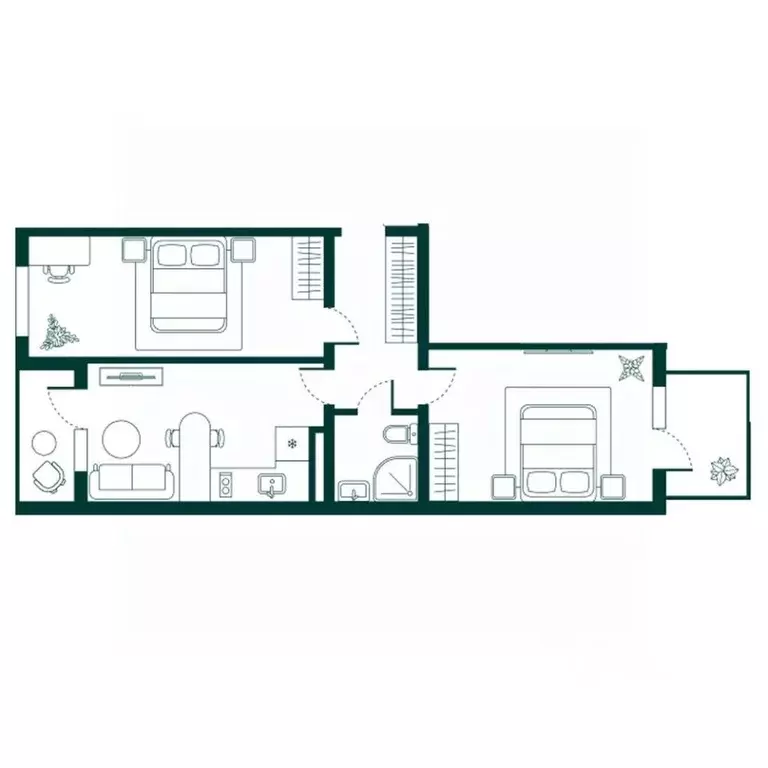 2-к кв. Дагестан, Дербент Новая История жилой комплекс (61.63 м) - Фото 1
