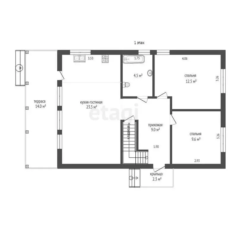 Дом в Севастополь, садоводческое товарищество Чайка (130 м) - Фото 2
