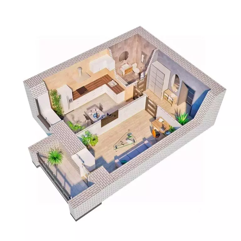 1-к кв. Амурская область, Благовещенск 187-й кв-л,  (42.0 м) - Фото 1