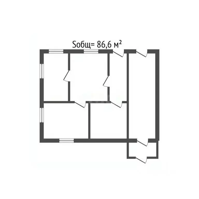 Дом в Брянская область, Сельцо ул. Лягина (87 м) - Фото 2