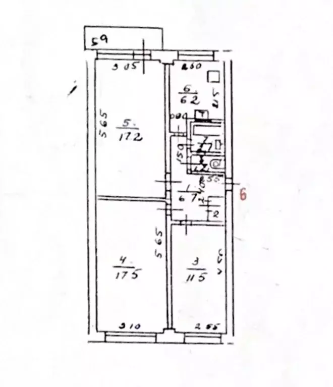 3-к кв. Астраханская область, Астрахань Курская ул., 78 (64.0 м) - Фото 2