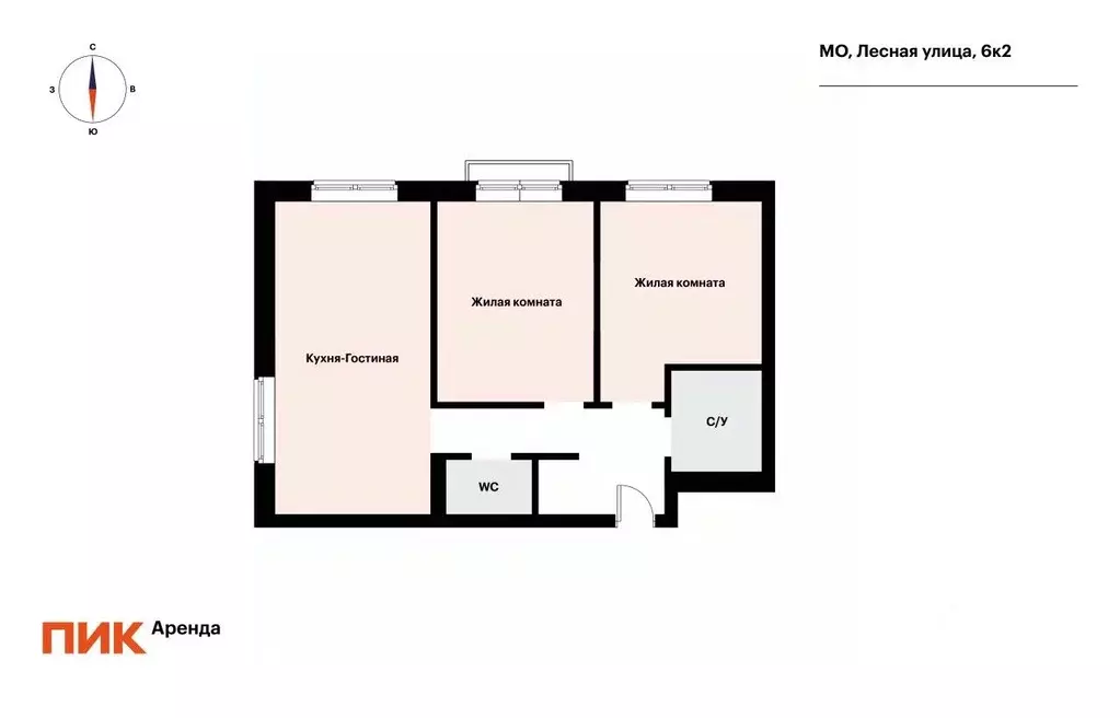 2-к кв. Московская область, Ленинский городской округ, Боброво пгт ул. ... - Фото 2