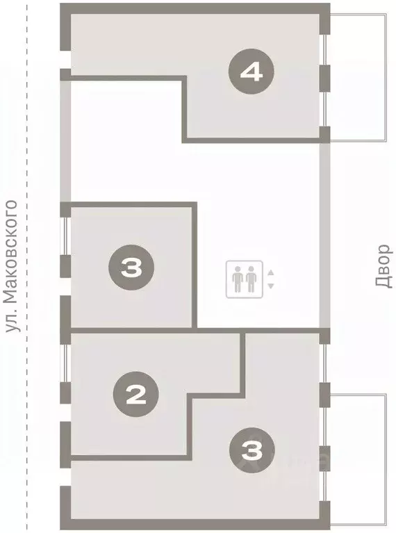 4-к кв. Новосибирская область, Новосибирск Зыряновская ул., 53с ... - Фото 1