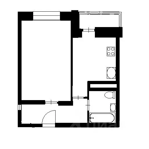 1-к кв. Московская область, Дмитров Сенная ул., 24 (40.0 м) - Фото 2