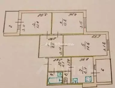 3-к кв. Крым, Симферополь ул. Ешиль Ада, 2 (73.2 м) - Фото 2