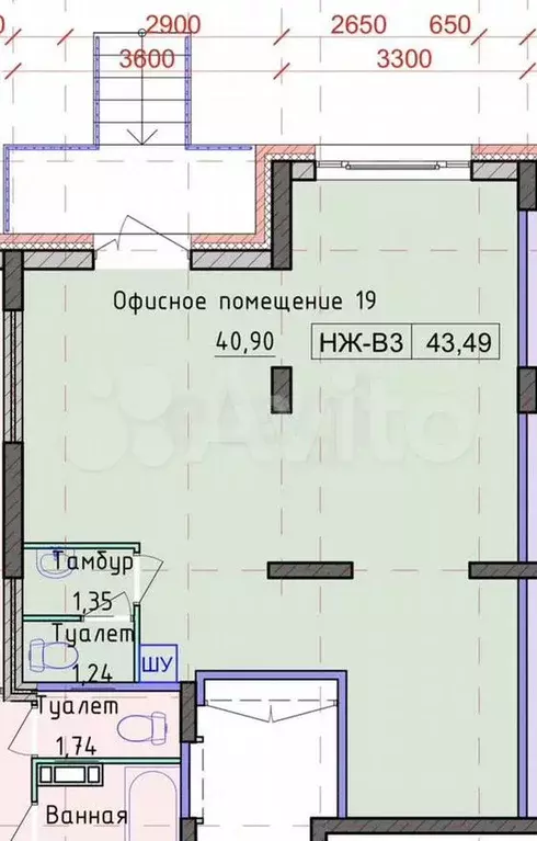 Продам помещение свободного назначения, 40.9 м - Фото 1