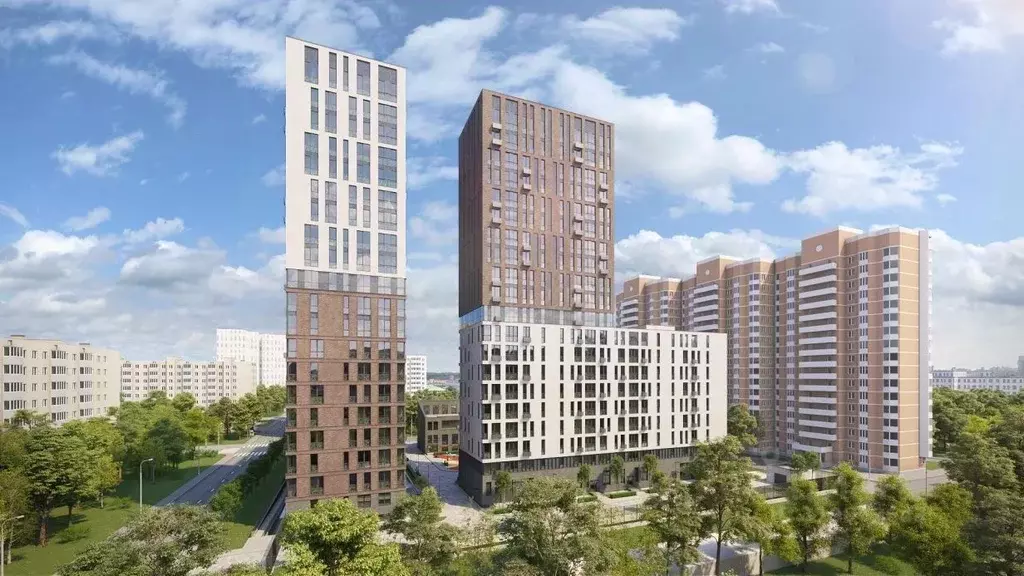 1-к кв. Москва Лермонтовская ул., 1 (38.04 м) - Фото 0
