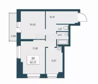 Продаётся 2-к квартира, 63.4 м - Фото 0
