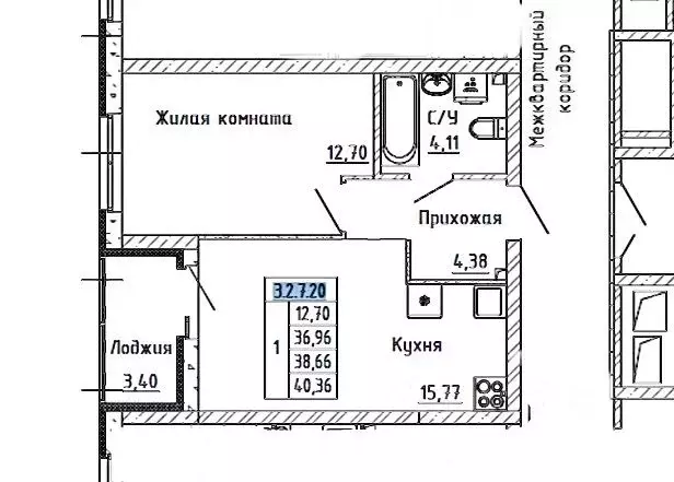 1-к кв. Свердловская область, Екатеринбург Центральный жилрайон, ... - Фото 0