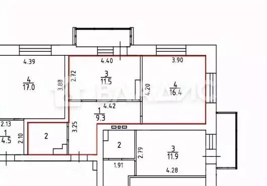 1-к кв. Воронежская область, Рамонский район, Яменское с/пос, пос. ... - Фото 2