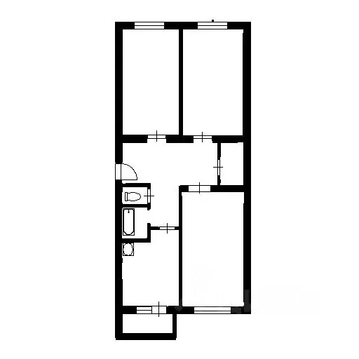 3-к кв. Башкортостан, Уфа ул. Академика Гатауллина, 9 (76.0 м) - Фото 2