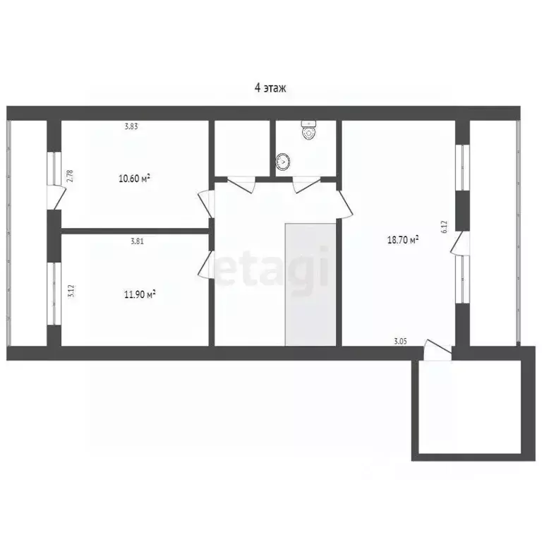 5-к кв. Вологодская область, Вологда Советский просп., 68 (133.9 м) - Фото 2