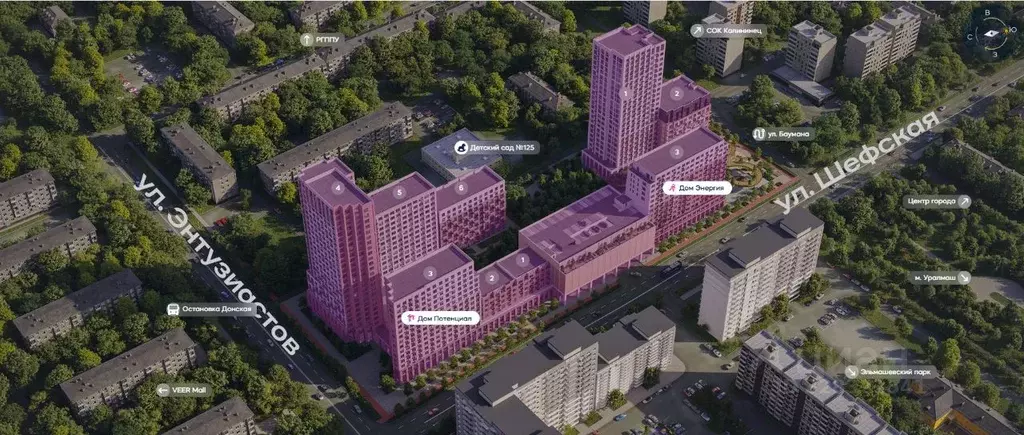 Студия Свердловская область, Екатеринбург ул. Шефская, 22А (37.24 м) - Фото 2