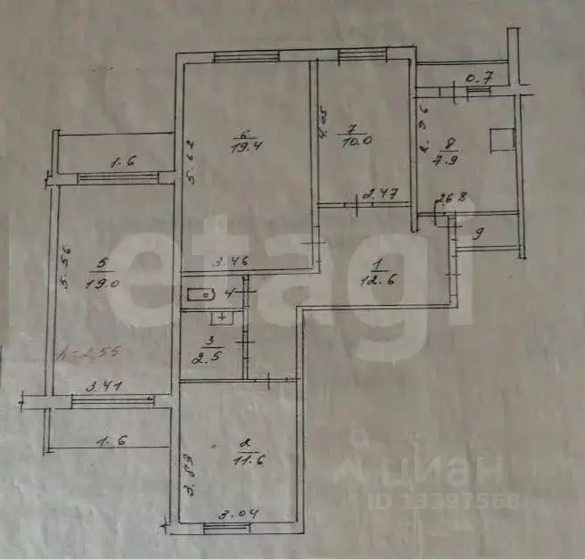 4-к кв. Тверская область, Тверь ул. Хромова, 21 (85.1 м) - Фото 2