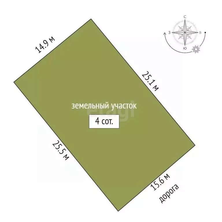 Участок в Крым, Симферопольский район, Трудовское с/пос, Нива СПК 1472 ... - Фото 1