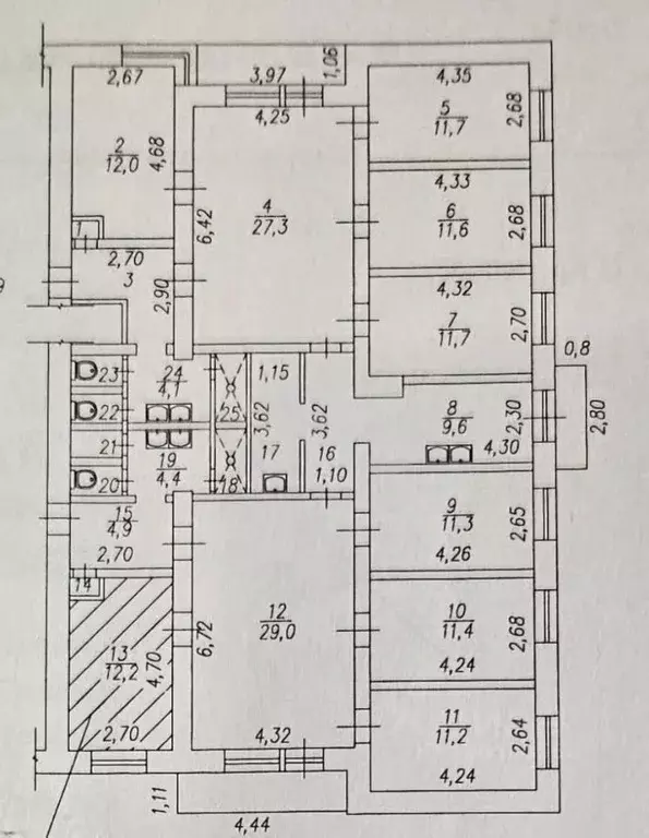 Комната Кемеровская область, Новокузнецк ул. Кутузова, 80 (25.6 м) - Фото 2