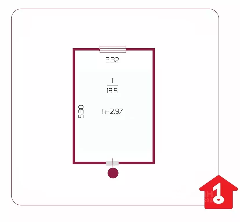 Комната Омская область, Омск ул. Серова, 20 (18.5 м) - Фото 1
