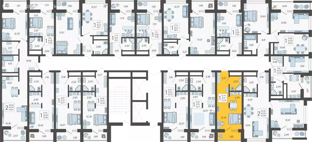 Квартира-студия: Сочи, микрорайон Бытха, Ясногорская улица, 16/2к8 ... - Фото 2