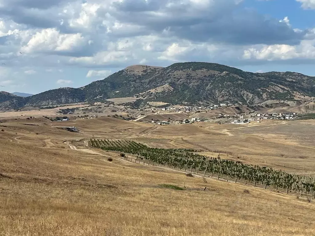 Участок в Крым, Судак муниципальный округ, с. Миндальное, Солнечная ... - Фото 1