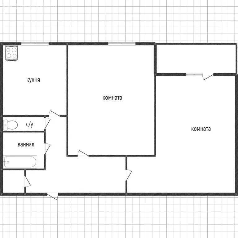 2-комнатная квартира: Нижний Тагил, Ярославская улица, 17 (44.9 м) - Фото 0