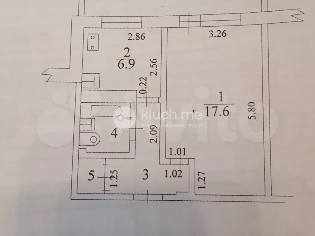 1-к. квартира, 34,5 м, 9/9 эт. - Фото 0