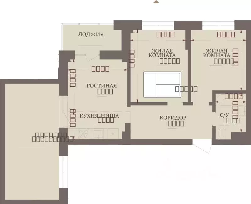 3-к кв. Хакасия, Абакан ул. Чкалова, 42 (60.46 м) - Фото 1