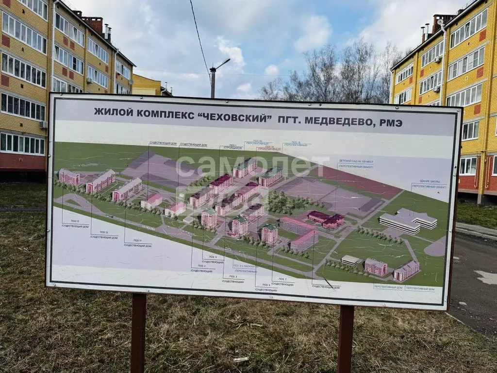 1-к кв. Марий Эл, Медведево городское поселение, Медведево пгт ул. ... - Фото 2
