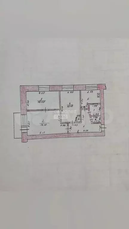 3-к. квартира, 50 м, 5/5 эт. - Фото 0