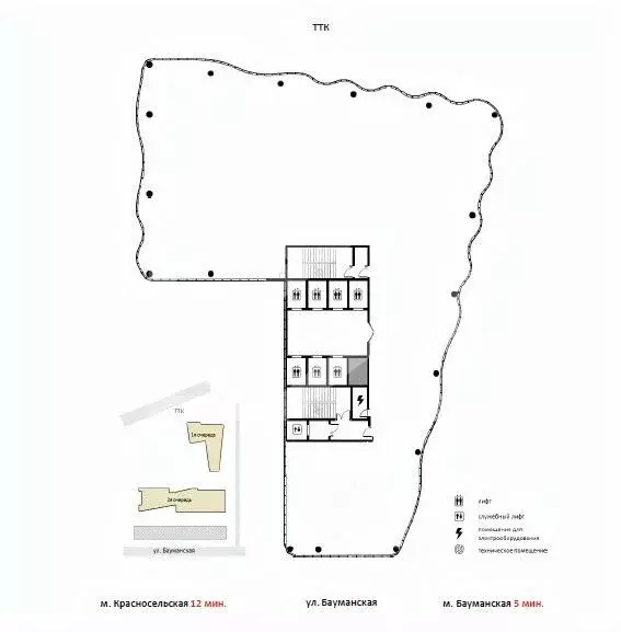 Помещение свободного назначения в Москва Бауманская ул., 11С7 (1010 м) - Фото 2