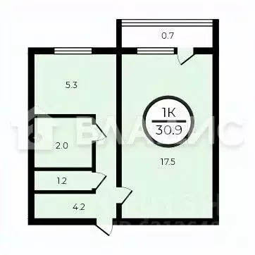 1-к кв. Ленинградская область, Волосовский район, Рабитицкое с/пос, д. ... - Фото 2