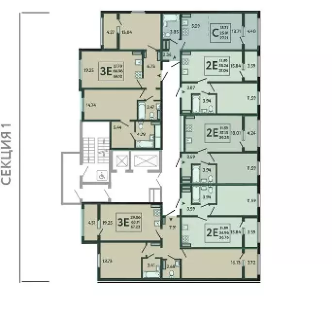 2-к кв. Курская область, Курск Курского завода тракторных запчастей ... - Фото 2