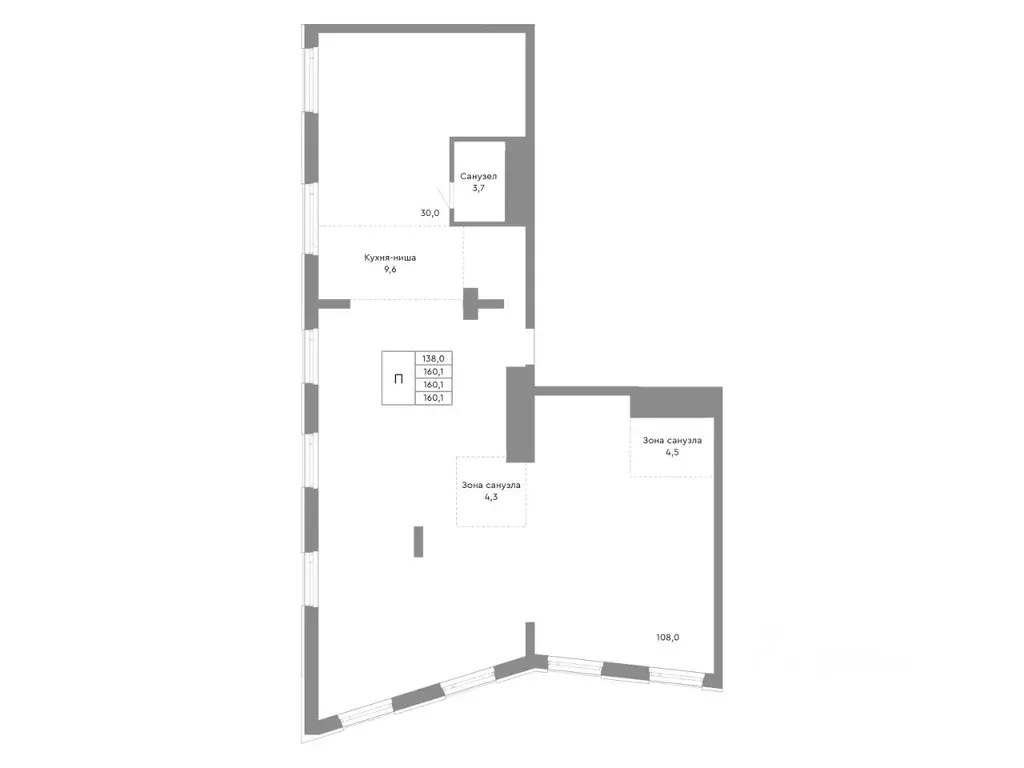 Свободной планировки кв. Челябинская область, Челябинск ул. ... - Фото 1