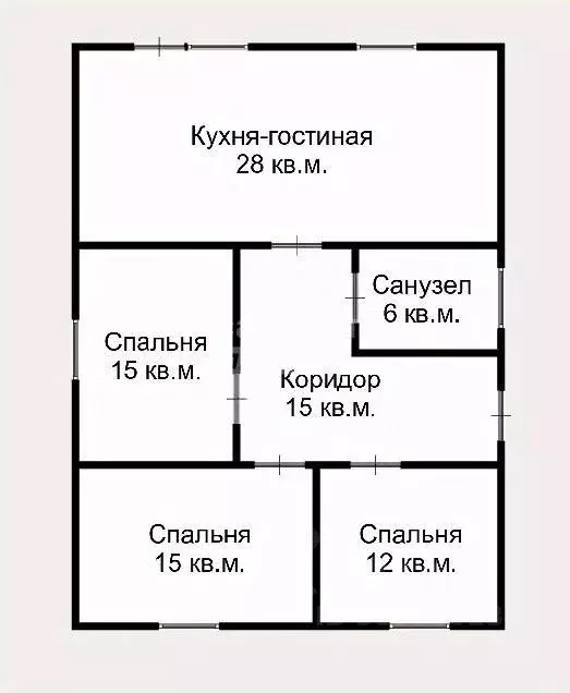 Дом в Краснодарский край, Северская ст-ца ул. Партизанская (91 м) - Фото 1