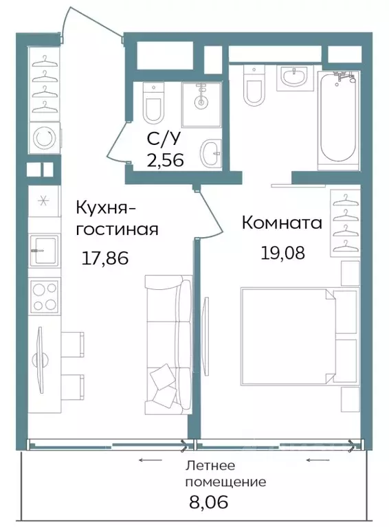2-к кв. Крым, Саки ул. Морская (47.56 м) - Фото 0