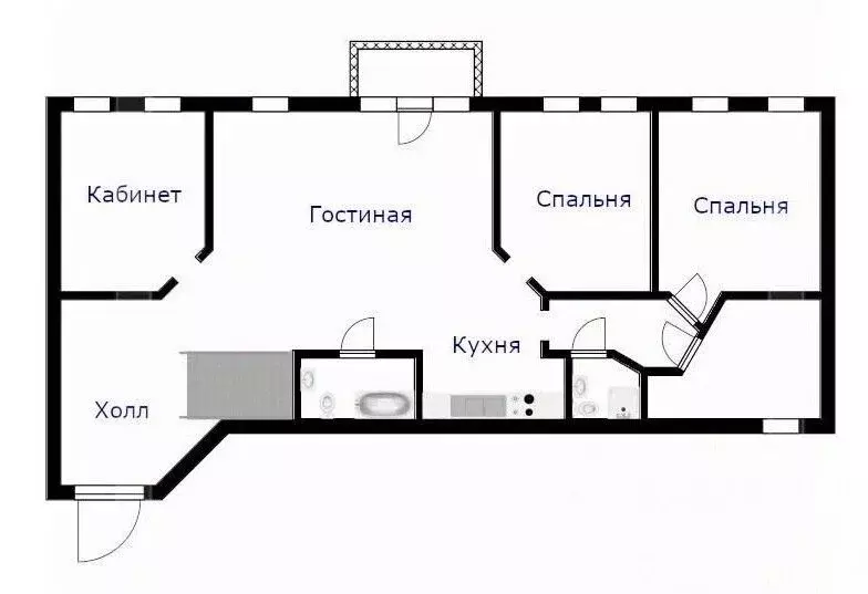 4-к кв. Москва Пожарский пер., 8 (138.0 м) - Фото 1