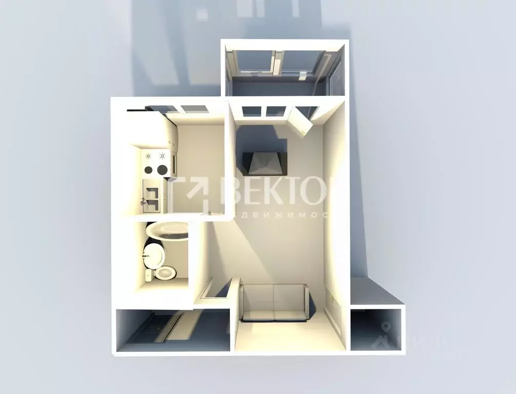 1-к кв. Ярославская область, Ярославль просп. Ленина, 36А (31.0 м) - Фото 1